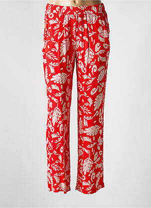 Pantalon drept roșu ÉTYMOLOGIE femeie