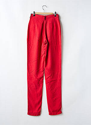 Pantalon slim talie înaltă talie înaltă roșu SETRAK femeie