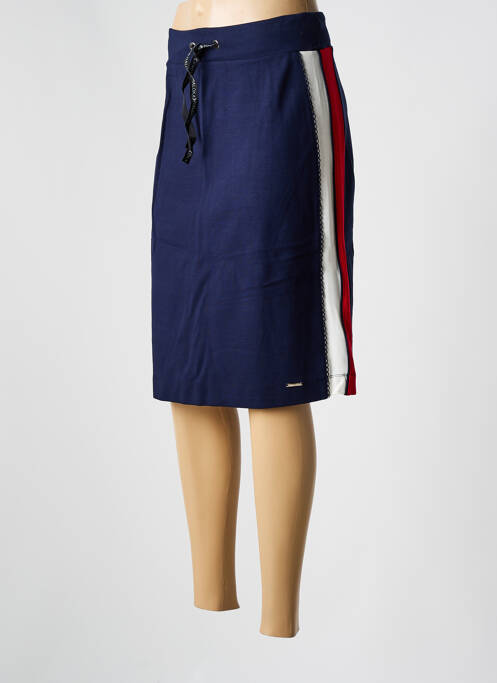 Fustă midi albastru MALOKA femeie