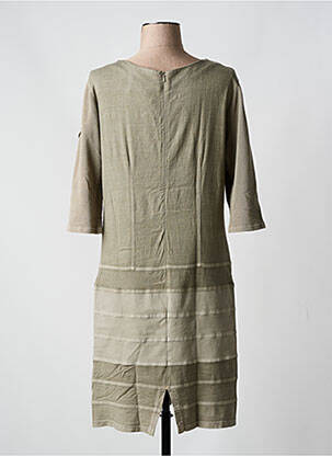Rochie midi mâneci 3/4 mâneci 3/4 verde ELISA CAVALETTI femeie