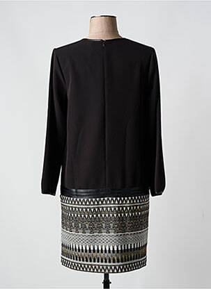 Rochie scurtă mâneci lungi mâneci lungi negru LAUREN VIDAL femeie