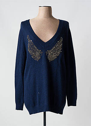 Pulover albastru LAUREN VIDAL femeie