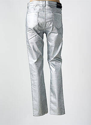 Pantalon slim elasticitate mărime normală argintiu LAUREN VIDAL femeie