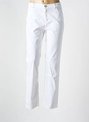 Pantalon drept alb ELISA CAVALETTI femeie