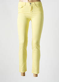 Pantalon 7/8 elasticitate mărime normală galben ELISA CAVALETTI femme