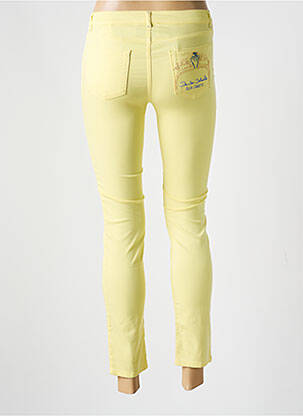 Pantalon 7/8 elasticitate mărime normală galben ELISA CAVALETTI femeie
