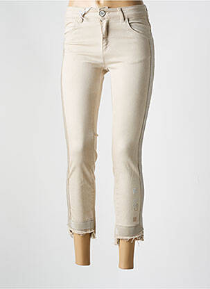 Pantalon trei sferturi bej ELISA CAVALETTI femeie