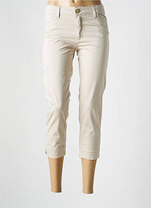 Pantalon trei sferturi bej ELISA CAVALETTI femeie