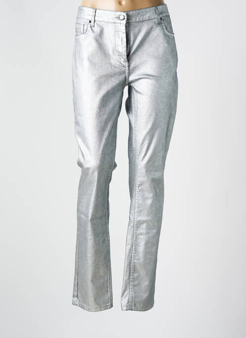 Pantalon slim argintiu LAUREN VIDAL femeie