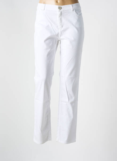 Pantalon drept alb ELISA CAVALETTI femeie