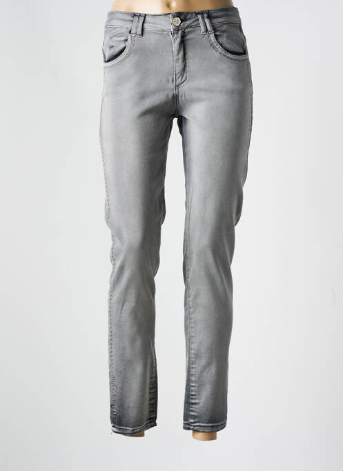 Blugi cu croială slim gri ELISA CAVALETTI femeie