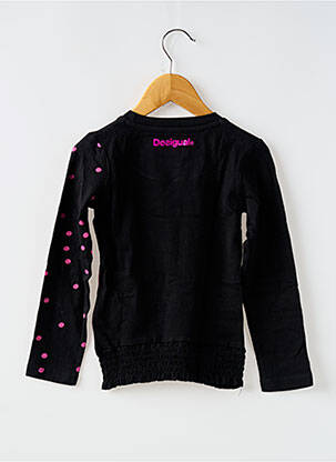 Tricou elasticitate mâneci lungi negru DESIGUAL fată