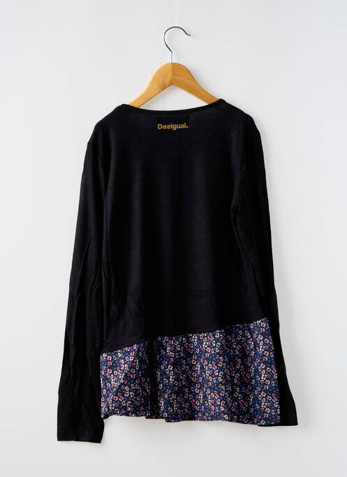 Tunică mâneci lungi negru DESIGUAL fată