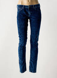 Pantalon slim țesătură poplin mărime normală albastru PEPE JEANS femeie