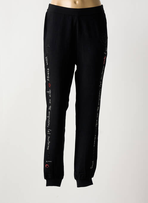 Pantalon drept negru DESIGUAL femeie