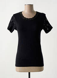 Top/caraco țesătură jersey negru ROSE POMME femme