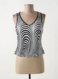 Top/caraco efect material satinat negru LISE CHARMEL femme