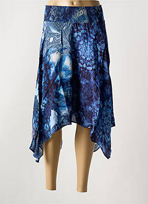 Fustă midi albastru DESIGUAL femeie