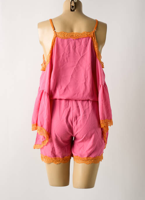 Salopetă scurtă roz BRIEFLY femeie