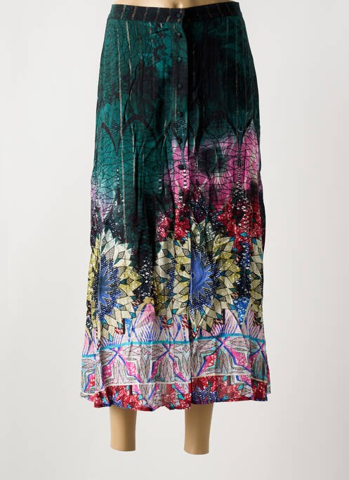 Fustă lungă verde DESIGUAL femeie