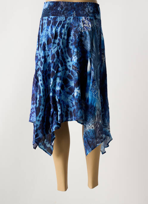 Fustă midi albastru DESIGUAL femeie