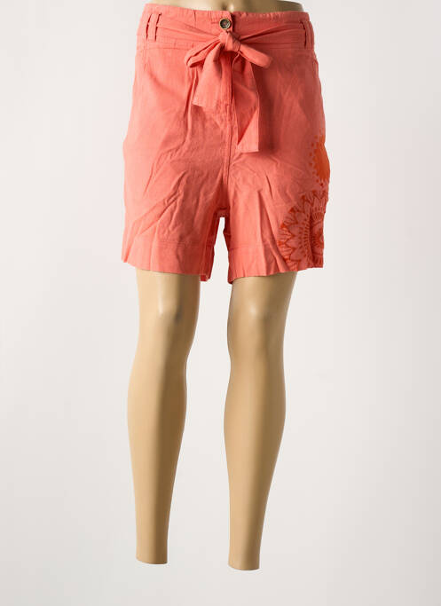 Bermudă portocaliu DESIGUAL femeie