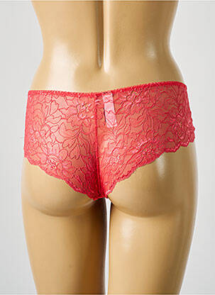 Shorty efect material satinat portocalie AIMÉE L. femeie