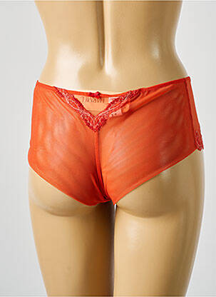 Shorty efect material satinat portocalie LISE CHARMEL femeie