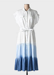 Rochie lungă mâneci scurte mâneci scurte alb ANANKE femme