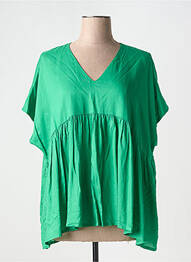Bluză mâneci scurte mâneci scurte verde INDIES femme