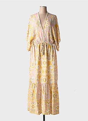 Rochie lungă galben FUEGO WOMAN femeie