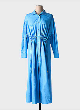 Rochie lungă mâneci lungi mâneci lungi albastru MARINA SPORT femeie