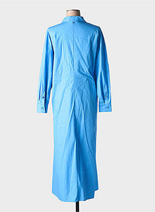 Rochie lungă mâneci lungi mâneci lungi albastru MARINA SPORT femeie