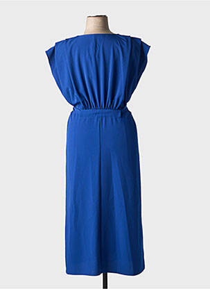 Rochie midi mâneci scurte mâneci scurte albastru DIANA GALLESI femeie