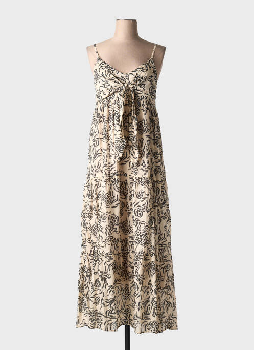 Rochie lungă bej LAUREN VIDAL femeie