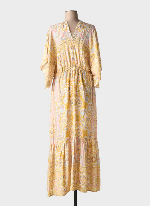 Rochie lungă galben FUEGO WOMAN femeie