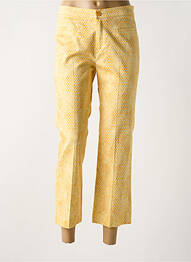 Pantalon 7/8 elasticitate mărime normală galben DIANA GALLESI femme