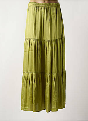 Fustă lungă verde LAUREN VIDAL femeie