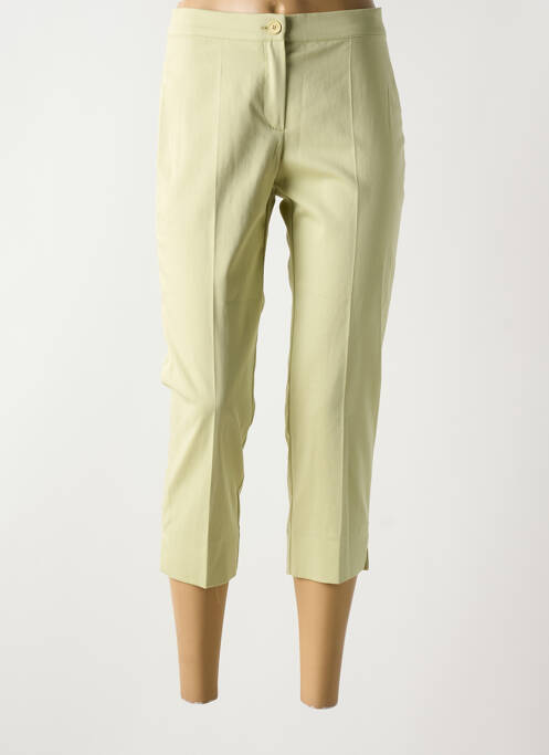 Pantalon trei sferturi elasticitate mărime normală verde DIANA GALLESI femme