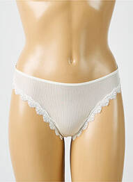 Chilot efect material satinat bej LISANZA femme