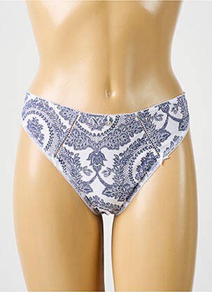 Tanga broderie albastru EMPREINTE femeie