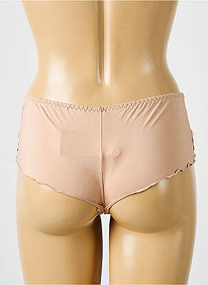 Shorty efect material satinat culoare piersică LINGADORE femeie