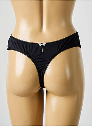 Tanga elasticitate negru FANTASIE femeie