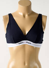 Sutien fără armatură sutien cupe întregi cu decolteu înalt negru EDEN PARK femme