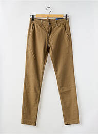 Pantalon chino elasticitate mărime normală maro SERGE BLANCO homme