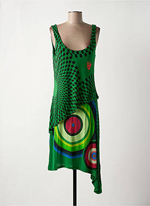 Rochie midi verde DESIGUAL femeie
