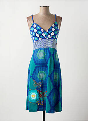 Rochie midi albastru DESIGUAL femeie