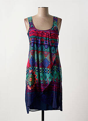 Rochie scurtă fără mâneci fără mâneci albastru DESIGUAL femeie