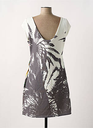 Rochie scurtă mâneci scurte mâneci scurte alb DESIGUAL femeie