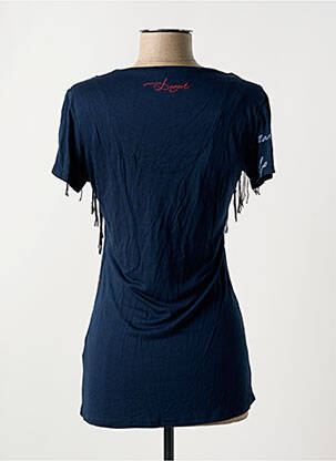Tricou elasticitate mâneci scurte albastru DESIGUAL femeie